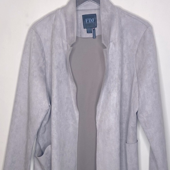 FDJ Microfiber Open Front Light Mauve Jacket - Picture 2 of 15